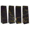 Torby PREZENTOWE KB czarna12x11x39cm -10 szt TOREBKI na prezenty TORBA ozdobna prezentowa TOREBKA laminowana