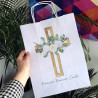Torba papierowa z nadrukiem KOMUNIA róże /A4