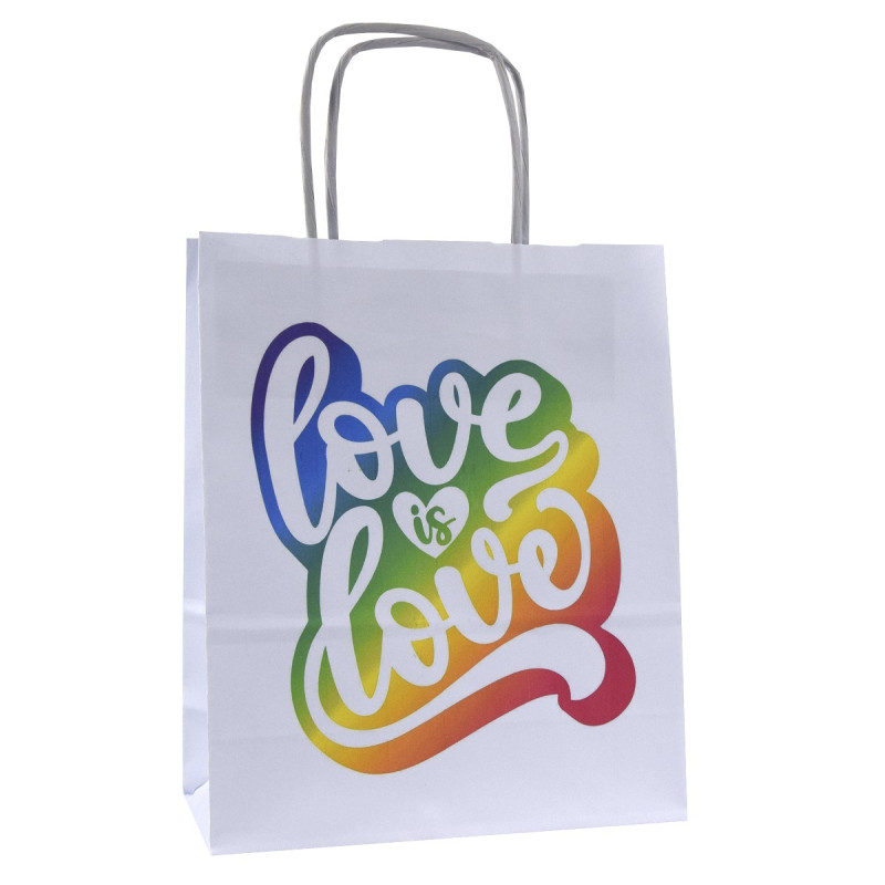 Torba papierowa z nadrukiem LOVE is LOVE