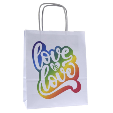 Torba papierowa z nadrukiem LOVE is LOVE