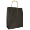 Torby papierowe czarne 18x8x22cm / 25 szt / TORBA mała na zakupy TOREBKI do sklepu