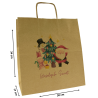 Torba papierowa z nadrukiem Ekipa Mikołaja BR 30x17x34/ święta Boże Narodzenie Mikołaj