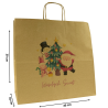 Torba papierowa z nadrukiem Ekipa Mikołaja BR 40x18x39/ święta Boże Narodzenie Mikołaj