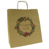 Torba papierowa z nadrukiem stroik BR 30x17x34/ święta Boże Narodzenie Mikołaj