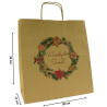 Torba papierowa z nadrukiem stroik BR 30x17x34/ święta Boże Narodzenie Mikołaj