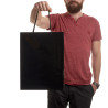 Torba laminowana CZARNA 24x9x32 cm -1 szt