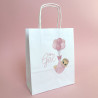 Torba papierowa z nadrukiem GIRL A5 na baby shower