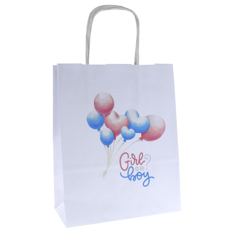 Torba papierowa z nadrukiem Baby shower