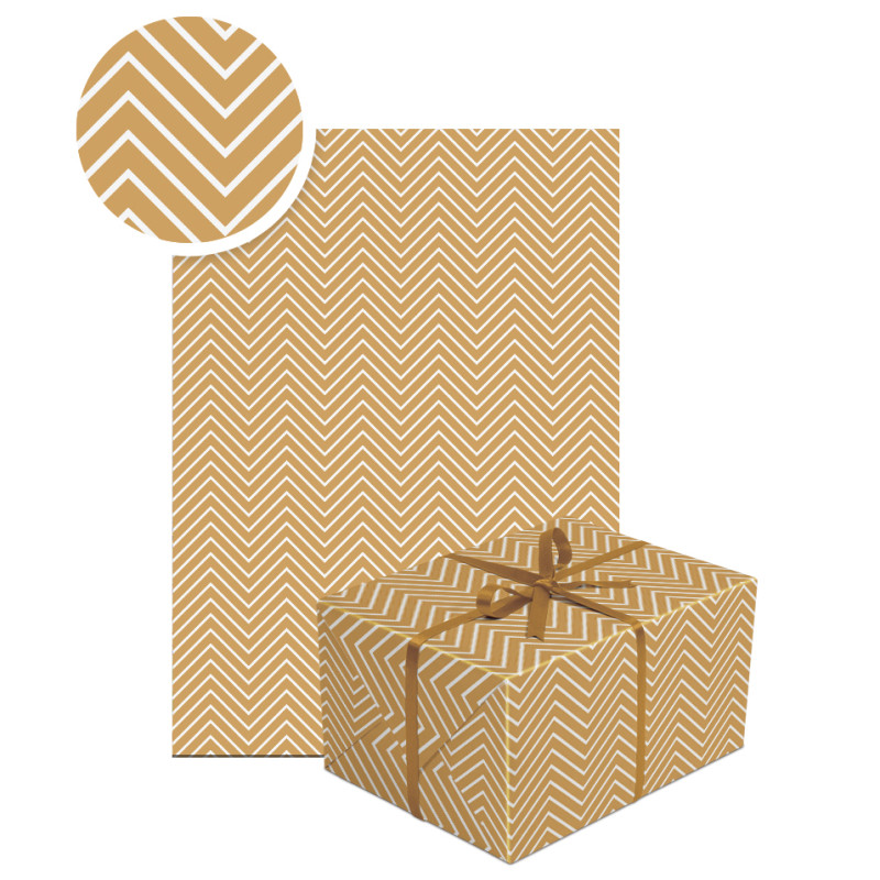 papier prezentowy ZYG-ZAK pomarańcz x1 szt / papier ozdobny do pakowania prezentów