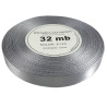 wstążka satynowa WS 8139 srebrna 12mm rolka 32mb 1 szt