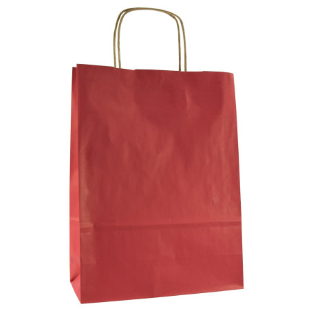 Torby papierowe bordo 24x10x32 cm / 1 szt / TORBA a4 na zakupy TOREBKI do sklepu