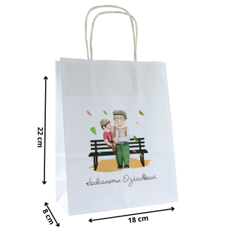 Torba papierowa z nadrukiem Kochanemu Dziadkowi