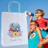 Torba papierowa z nadrukiem  super tata peleryna