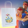 Torba papierowa z nadrukiem super tata samolot