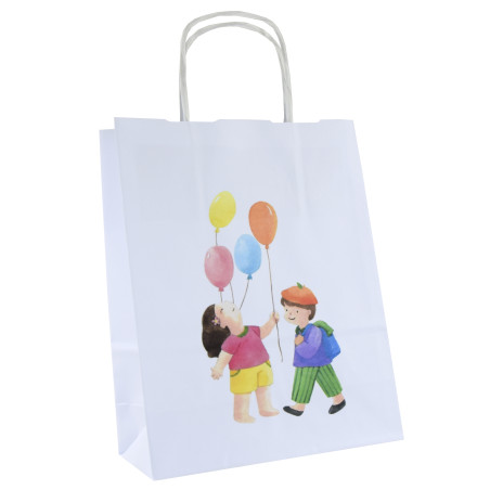 Torba papierowa z nadrukiem DZIEŃ DZIECKA balony