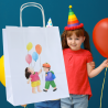 Torba papierowa z nadrukiem DZIEŃ DZIECKA balony