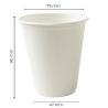 Kubek eko z trzciny cukrowej 250ml / pakiet 10 szt