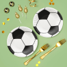 Talerze papierowe okrągłe 18 cm Soccer ball /zestaw 8 szt