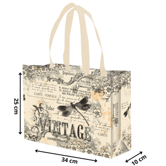 Torba Ultra VINTAGE 34x10x25cm torebka na zakupy materiałowa mocna