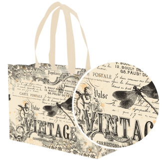 Torba Ultra VINTAGE 34x10x25cm torebka na zakupy materiałowa mocna