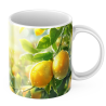 Kubek z nadrukiem ceramiczny CYTRYNKI 2 na gałązce