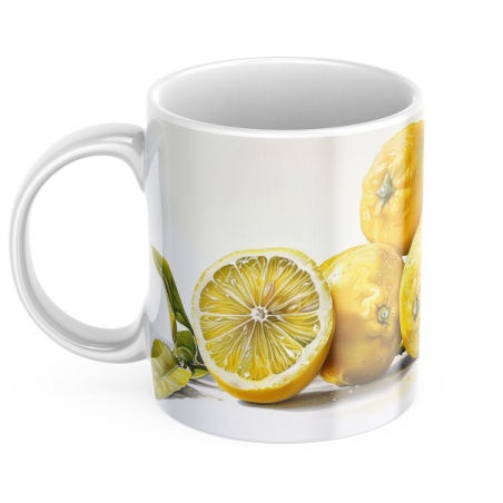 Kubek z nadrukiem ceramiczny CYTRYNKI 3 i pół