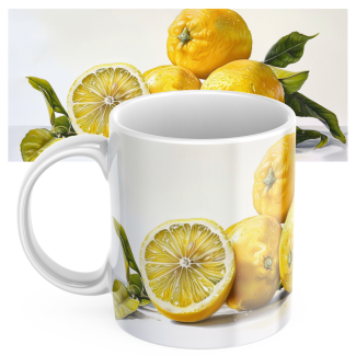 Kubek z nadrukiem ceramiczny CYTRYNKI 3 i pół