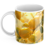 Kubek z nadrukiem ceramiczny CYTRYNKI złocisty BLASK