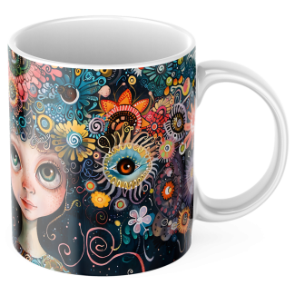 Kubek z nadrukiem ceramiczny 330ml ABSTRAKCJA 1