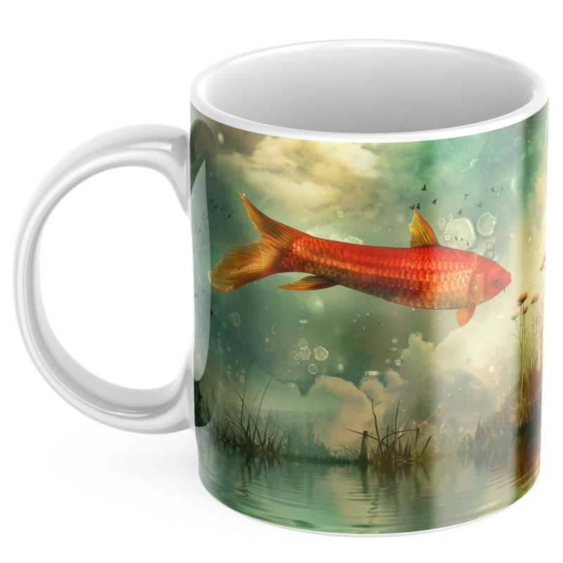 Kubek z nadrukiem ceramiczny 330ml ABSTRAKCJA 2