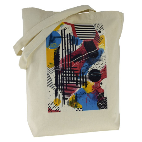 Torba bawełniana ECRU 220g z nadrukiem ABSTRAKCJA 3