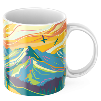 Kubek z nadrukiem ceramiczny GÓRY 5