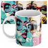 Kubek z nadrukiem ceramiczny  POP-ART 1