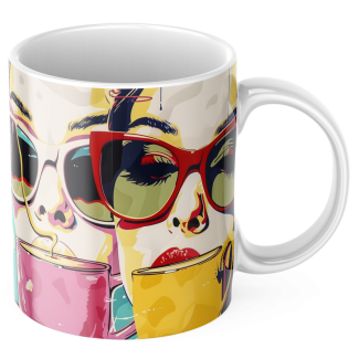 Kubek z nadrukiem ceramiczny  POP-ART 1
