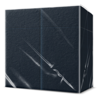 Serwetki papierowe na sztućce Unicolor black 40x39cm pakiet 50x