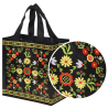 Torba mini FOLK 25x15x27cm – wytrzymała torba na zakupy z ludowym folkowym wzorem
