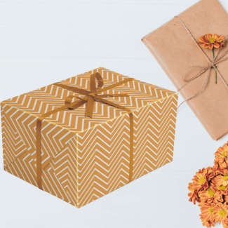 papier prezentowy ZYG-ZAK pomarańcz x1 szt / papier ozdobny do pakowania prezentów