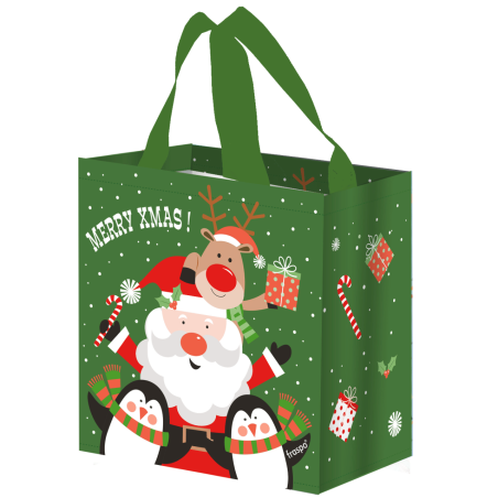 Torba na zakupy MIKOŁAJ 26x15x27cm torebka na prezenty Świąteczne pojemna