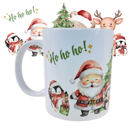 Kubek ceramiczny 330ml świąteczny EKIPA MIKOŁAJA na święta
